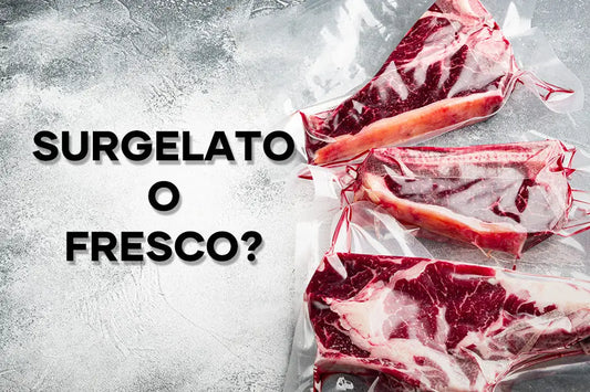 carne surgelata e congelata